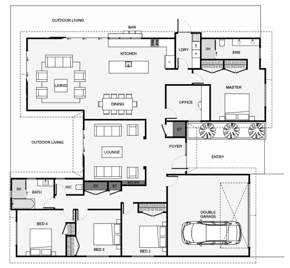 Honeyneuk floor plan