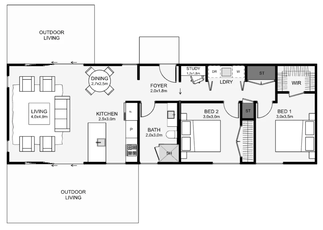 Pukeko floor plan