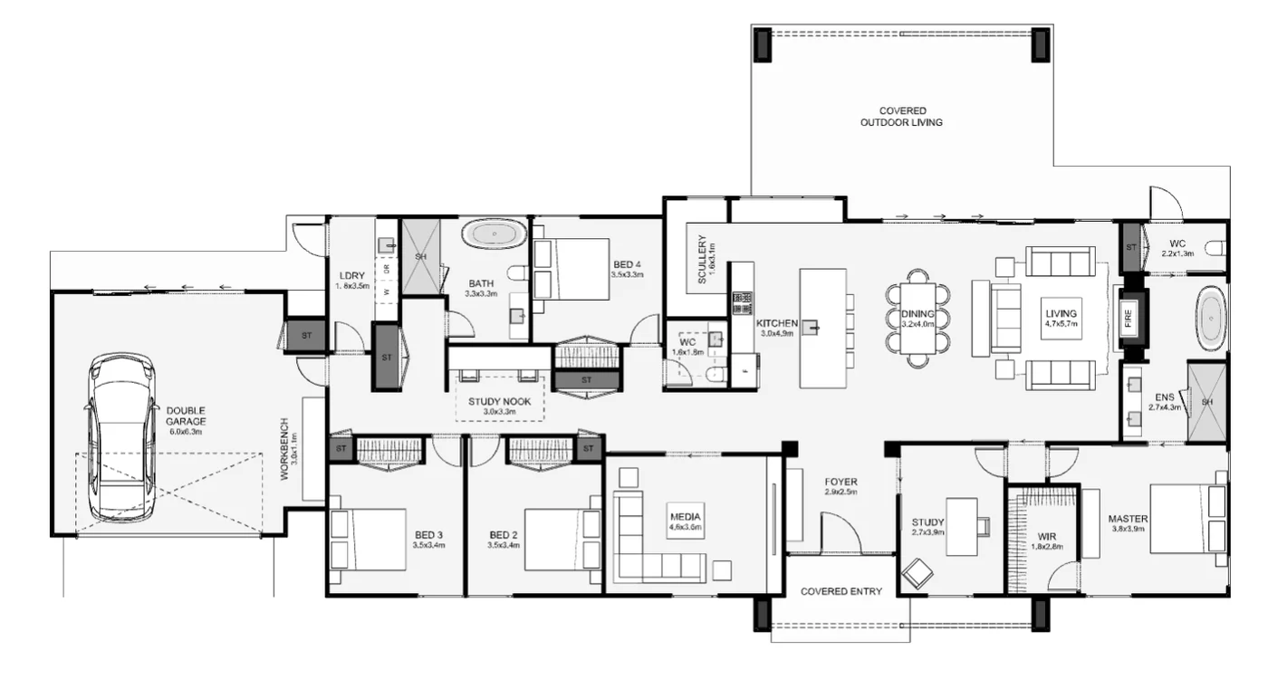 Refuge floor plan