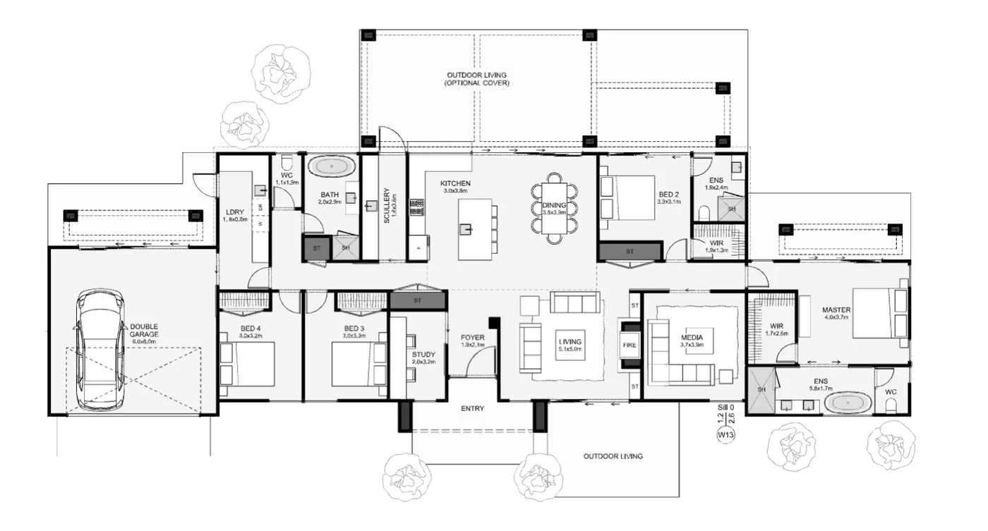 Retreat floor plan